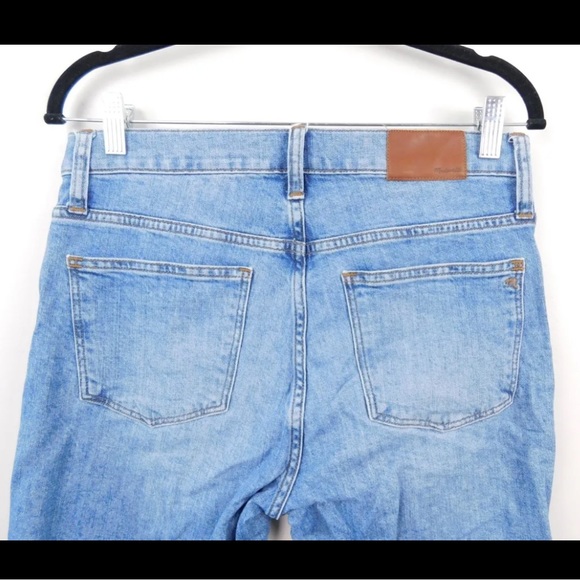 Madewell Cali Demi Boot Raw Hem Jeans, Size 29 - Picture 7 of 9